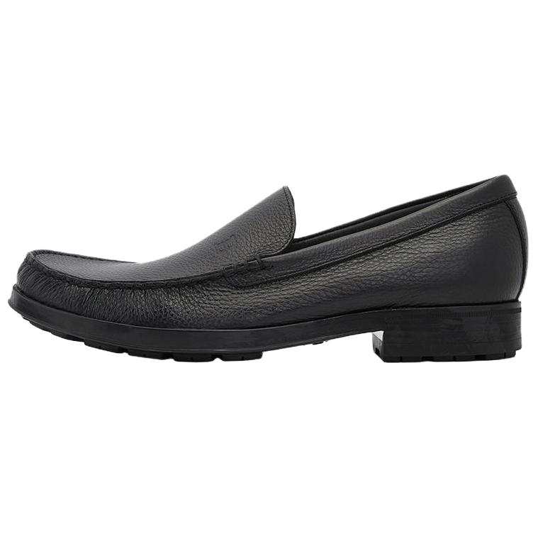 BALLY Otinel Leather Casual Leather Shoes 3cm Men's Black