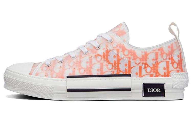 DIOR DIOR B23 Low Orange Oblique Canvas