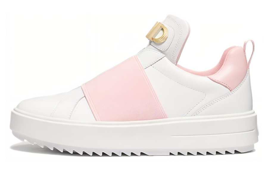 MICHAEL KORS Leather Low top Skateboard Shoes Women's Pink
