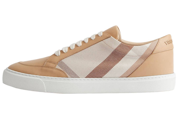 Burberry Burberry Check Cotton-leather Sneakers