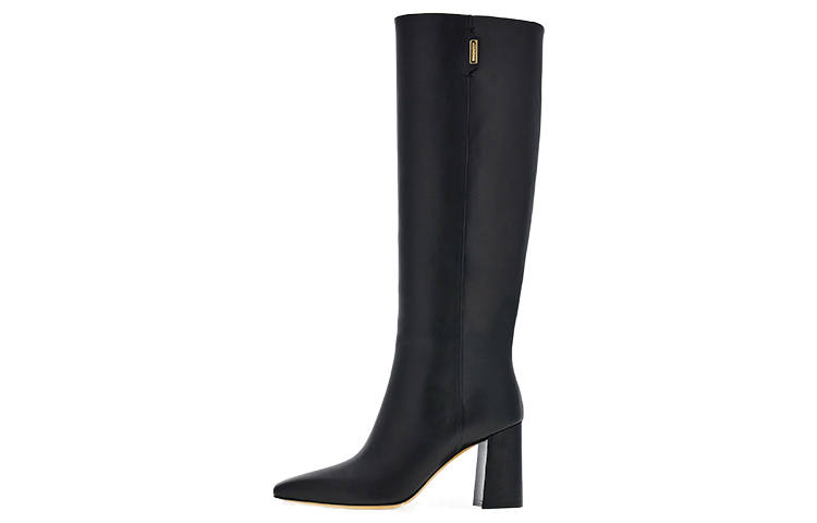 Ferragamo FERRAGAMO 85mm Logo-plaque Leather Boots