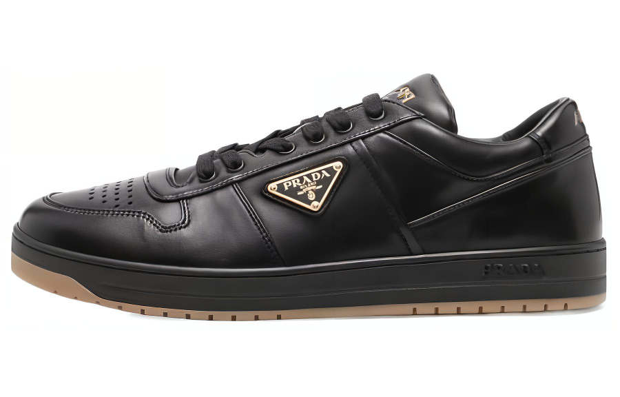 PRADA PRADA Downtown Lightweight Low top Skateboard Shoes Men's Black