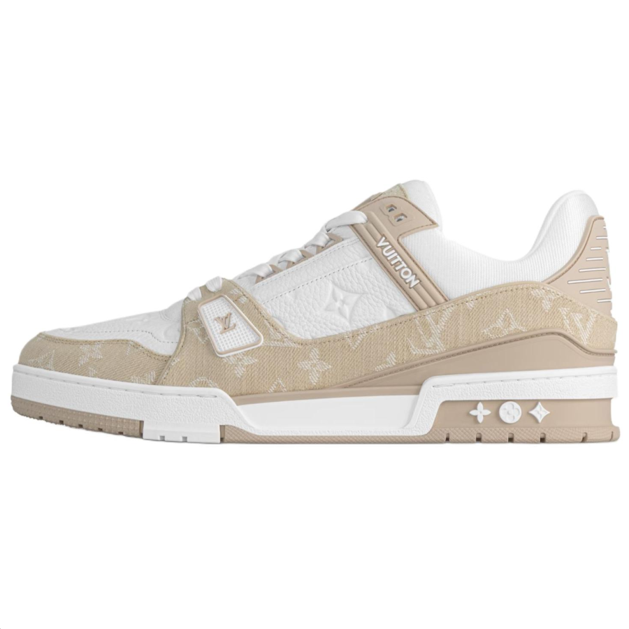 LOUIS VUITTON Trainer Low top Skateboard Shoes Men's Light Umber