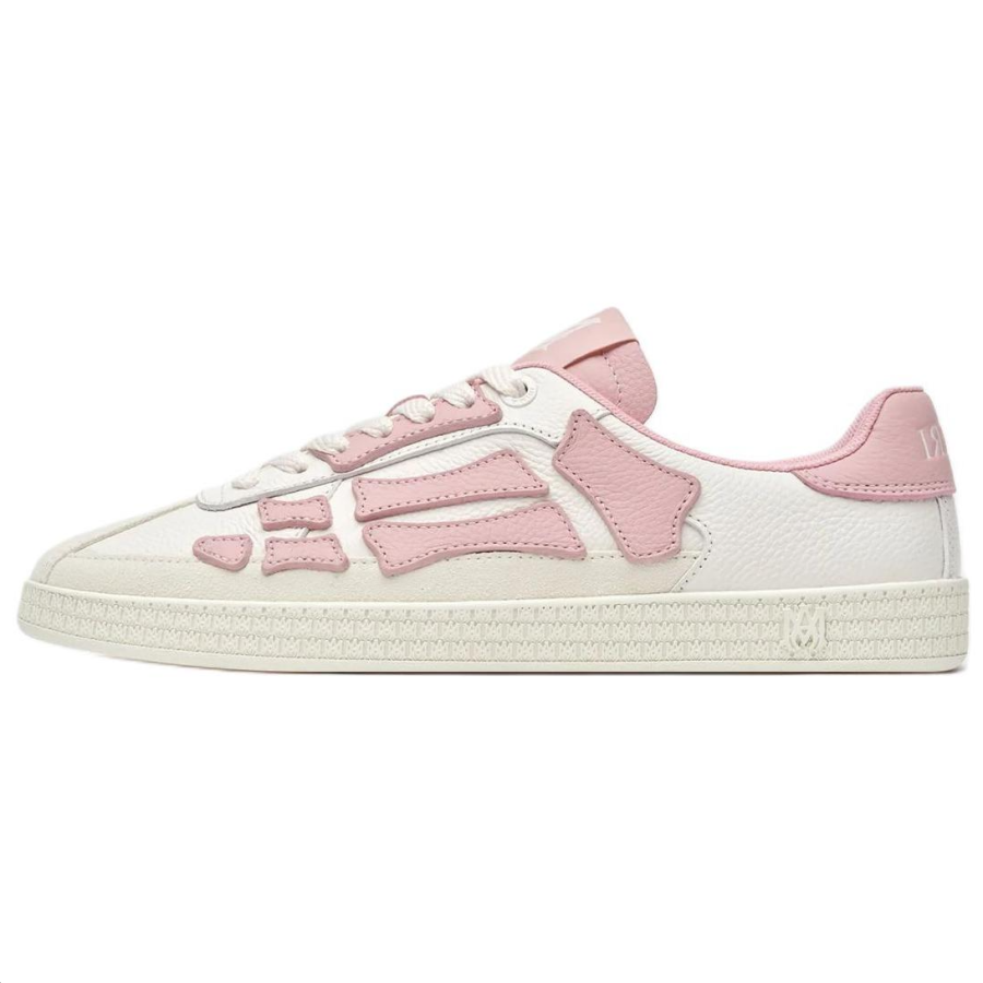 AMIRI Pacific Bones Leather Low top Skateboard Shoes Women's Brown
