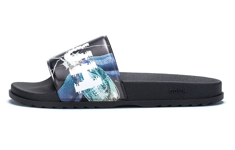 HUGO BOSS PVC Stylish Sandal Men's Blue Black