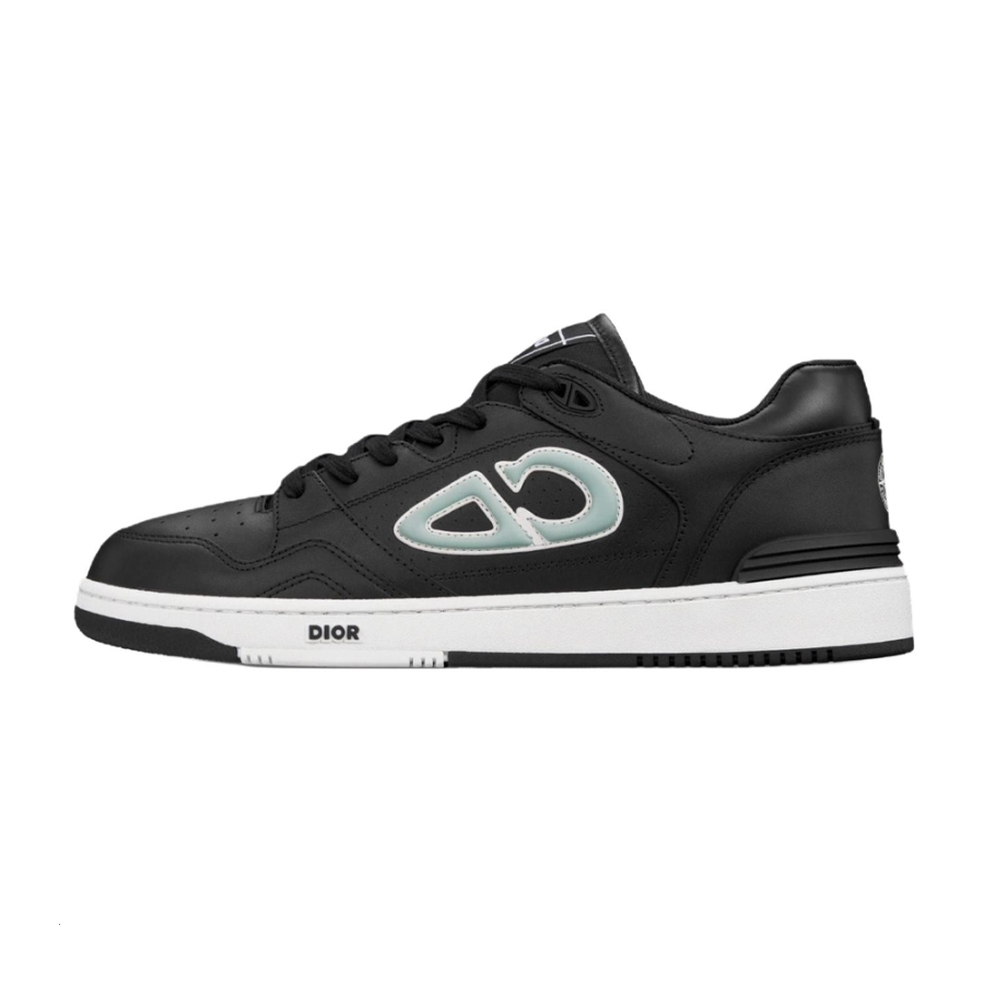 DIOR x STONE ISLAND B57 Leather Low top Skateboard Shoes Unisex Black