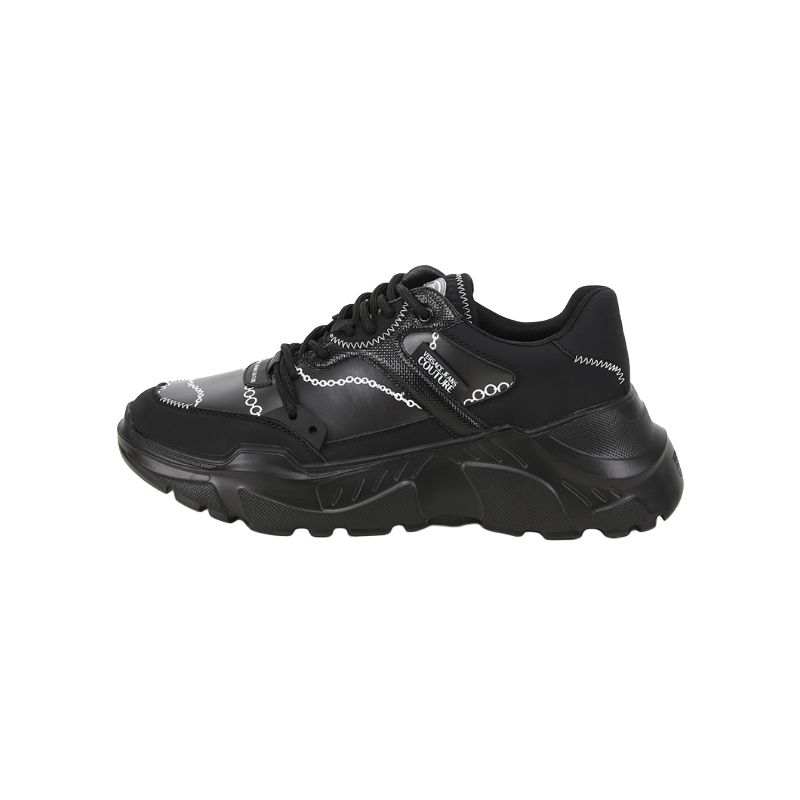 VERSACE JEANS COUTURE Speedtrack Low top Casual Shoes Men's Black