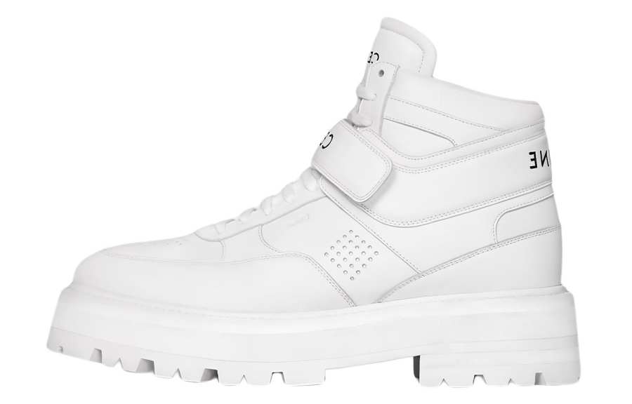 CELINE High top Stylish Skateboarding Shoes Men's White