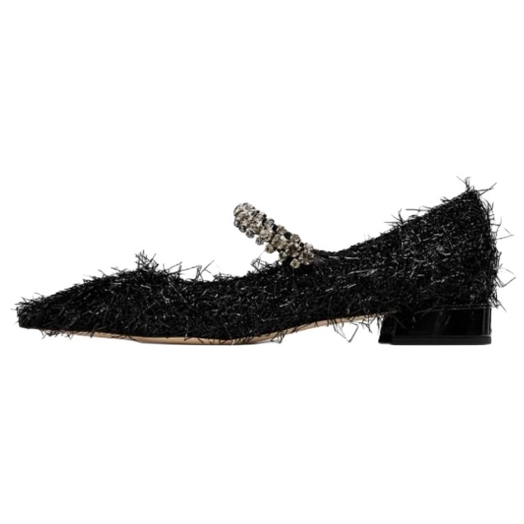 Jimmy Choo Bing Flat Casual Shoes Women's Black