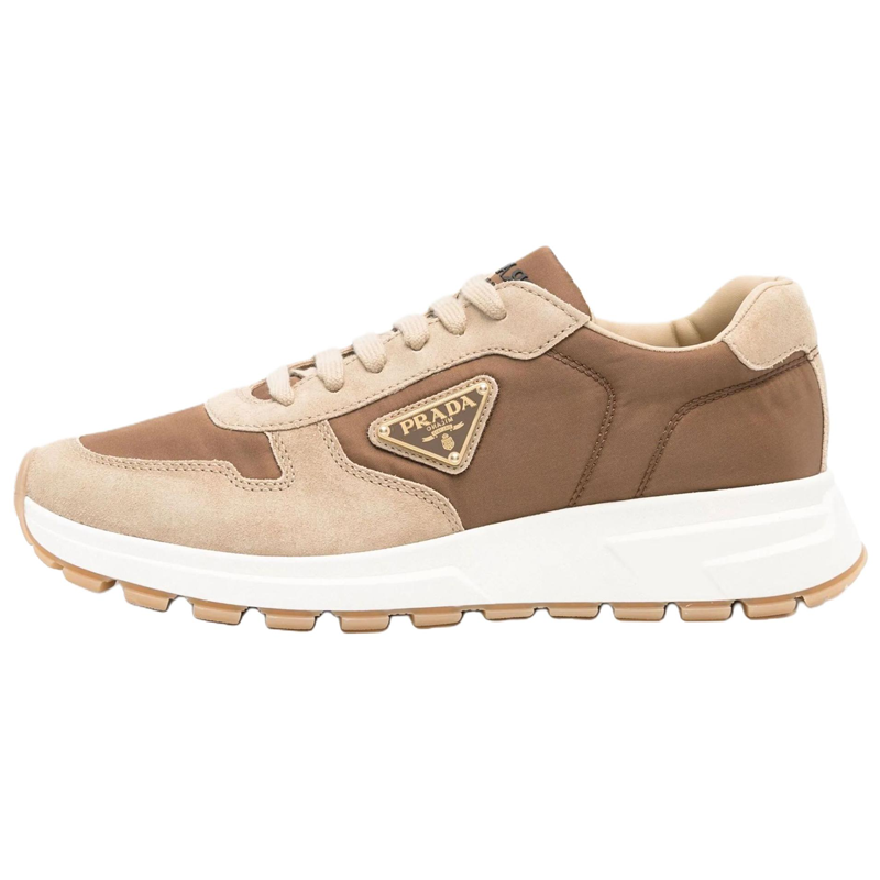 PRADA PRADA Suede Low top Casual Shoes Men's Brown