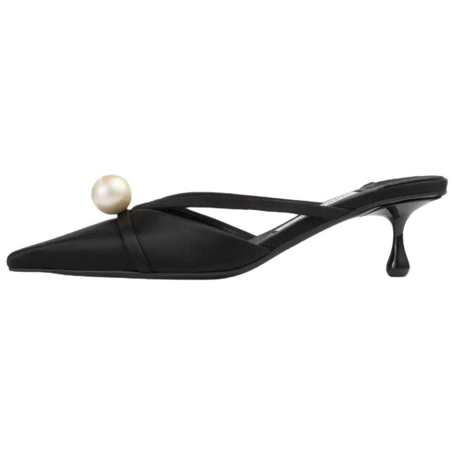 Jimmy Choo Sana Closed Toe Slippers 5cm Women's Black