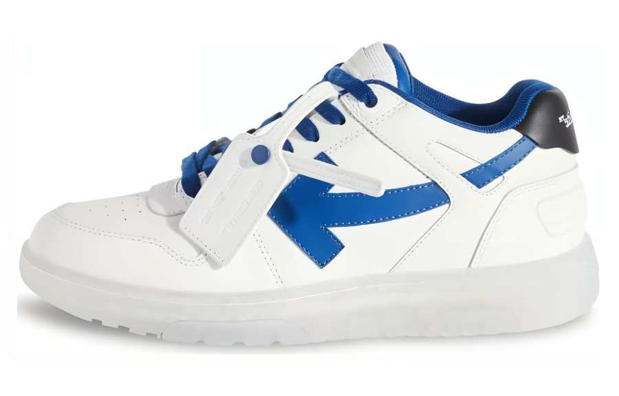 OFF-WHITE OFF WHITE Out Of Office Ooo Low Tops White Navy Blue