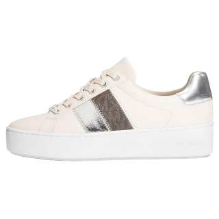 MICHAEL KORS Low top Skateboard Shoes Women's Beige Silver