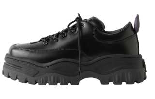 EYTYS Black Angel Lift Leather Platform Sneakers