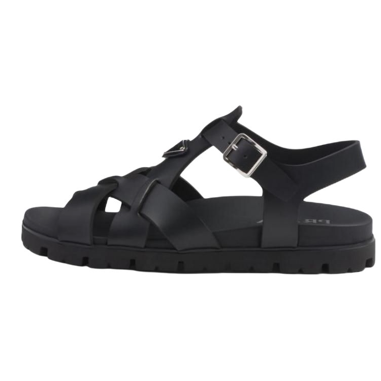 PRADA PRADA Triangle-logo Sandals