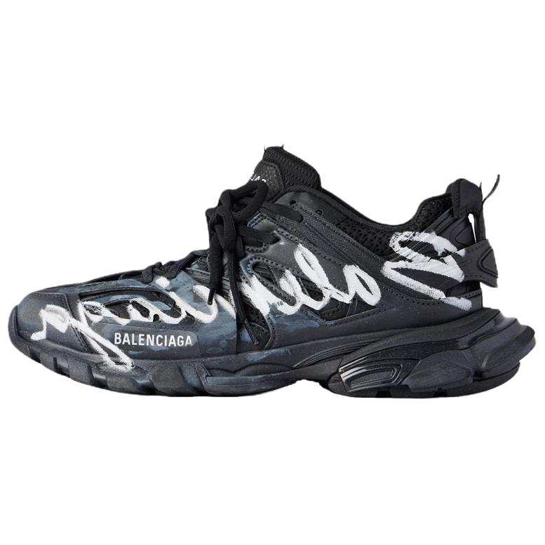 Balenciaga Track Signature Lace-Up Sneakers