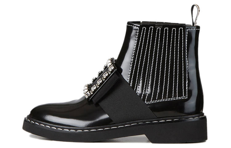 Roger Vivier Viv' Rangers Chelsea Boots Women's Black