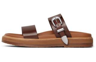 CELINE Slide Slippers Men's Dark Brown