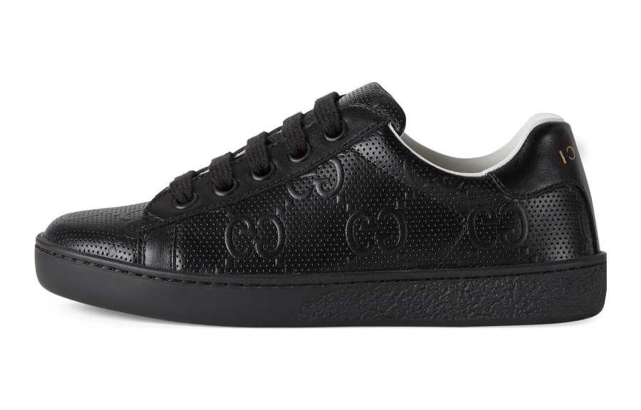 GUCCI ACE Low top Kids' Skateboarding Shoes Black Kids'