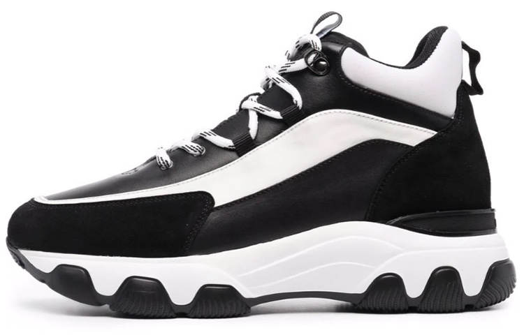 HOGAN Hyperactive High top Running Shoes Women's Black White