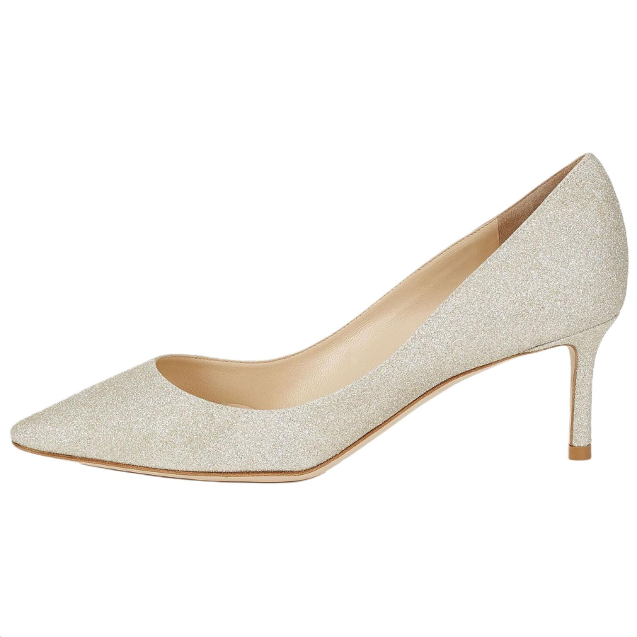 Jimmy Choo Romy Zhou Yangjie High Heels 6cm Women's Platinum