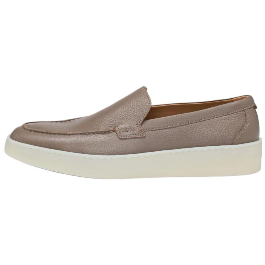 HUGO BOSS Leather Loafers Men's Umber