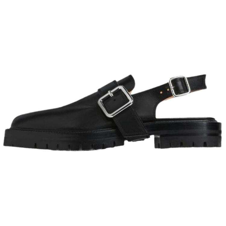 Maison Margiela Tabi Cow Leather Casual Shoes Women's Black