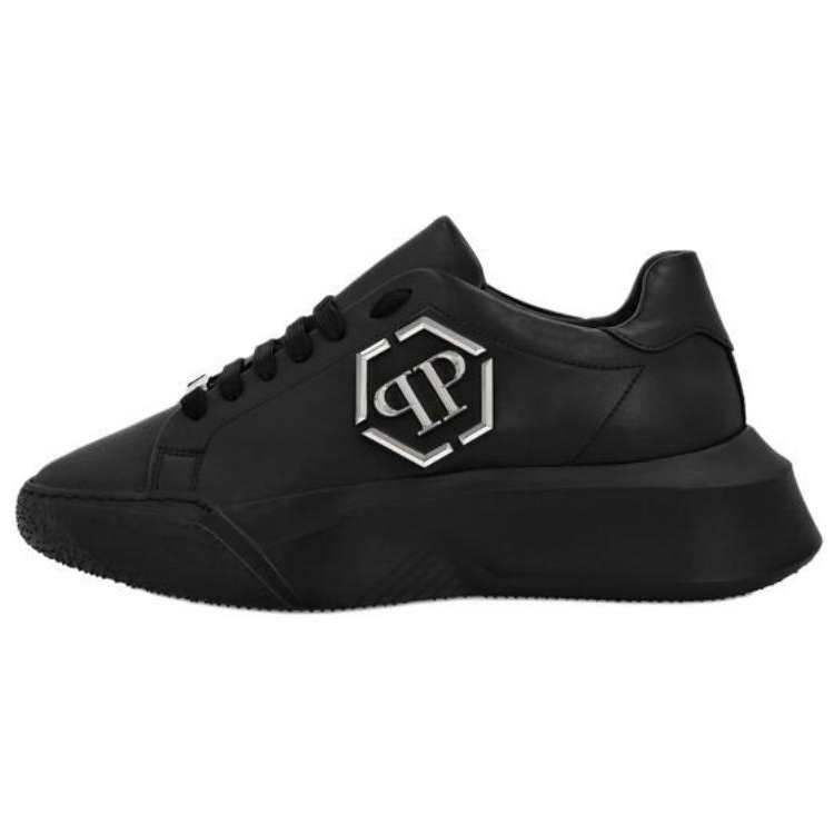 PHILIPP PLEIN Runner Hexagon Godzilla Low top Casual Shoes Unisex Black