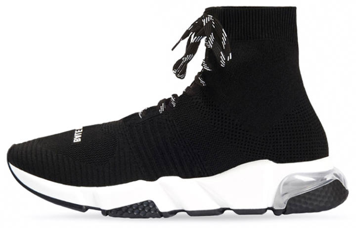 Balenciaga Balenciaga Speed Lace-Up Clear Sole 'Black White'