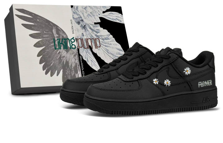 Nike Nike Leather Coverage Low top Skateboard Shoes Unisex Black