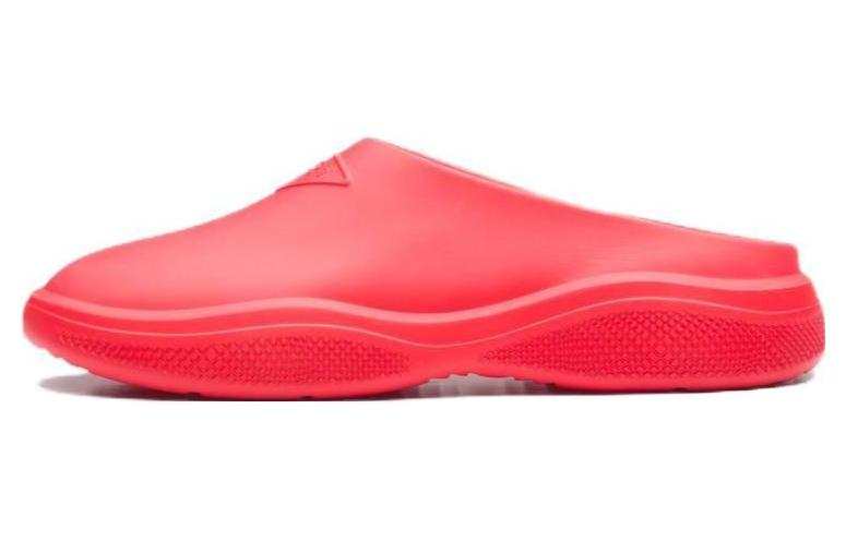 PRADA PRADA Foam Rubber Mule Red