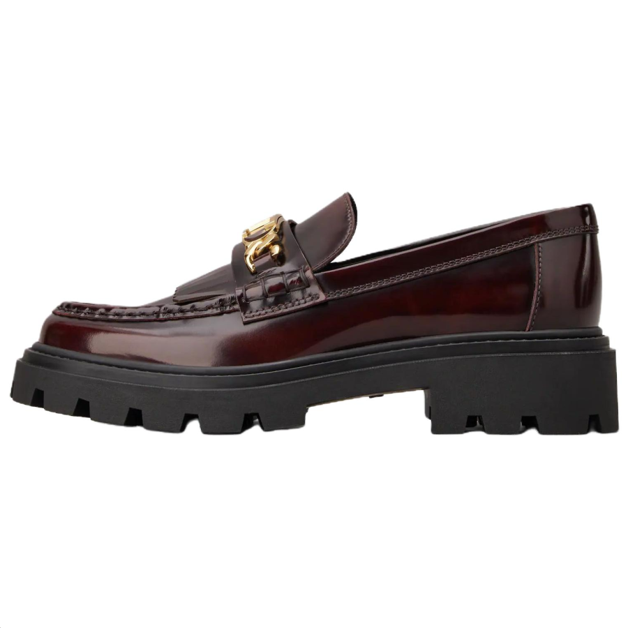 TOD'S Logo Plaque Chunky Loafers Women's