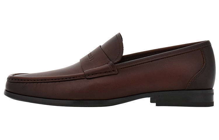 Ferragamo FERRAGAMO Logo-debossed Leather Loafers