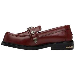 TOGA VIRILIS Leather Loafers Men's Burgundy