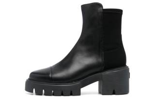 stuart weitzman Panelled Leather 75mm Chelsea Boots