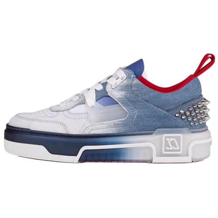 Christian Louboutin CL Astroloubi Low top Skateboard Shoes Women's Blue