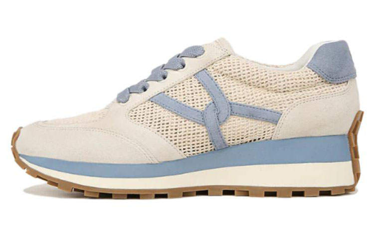 Veronica Beard Leather Low top Casual Shoes Women's Beige Blue
