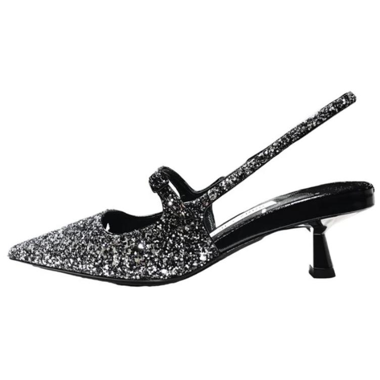 Jimmy Choo Didi Leather Slim Heel High Heels 4.5cm Women's Black