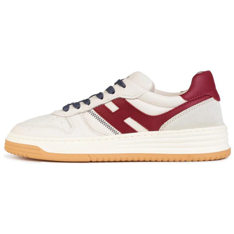 HOGAN H630 Leather Low top Skateboard Shoes Men's Beige