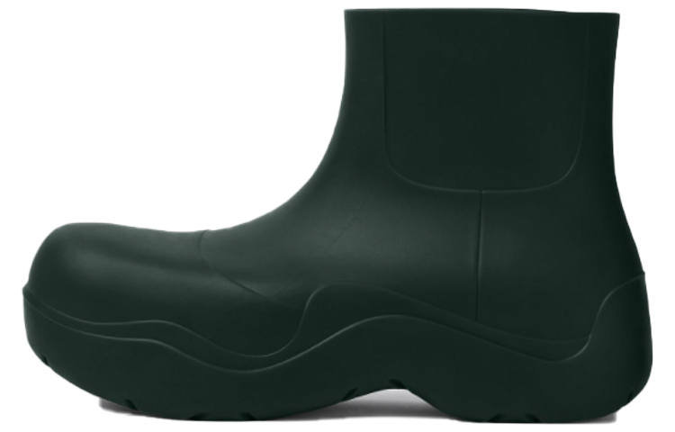 Bottega Veneta Puddle Rain Boots Classic Short Chelsea Boots Men's Ink