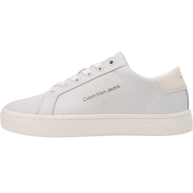 CKJ CALVIN KLEIN JEANS Calvin Klein Jeans Logo-embossed Leather Sneakers
