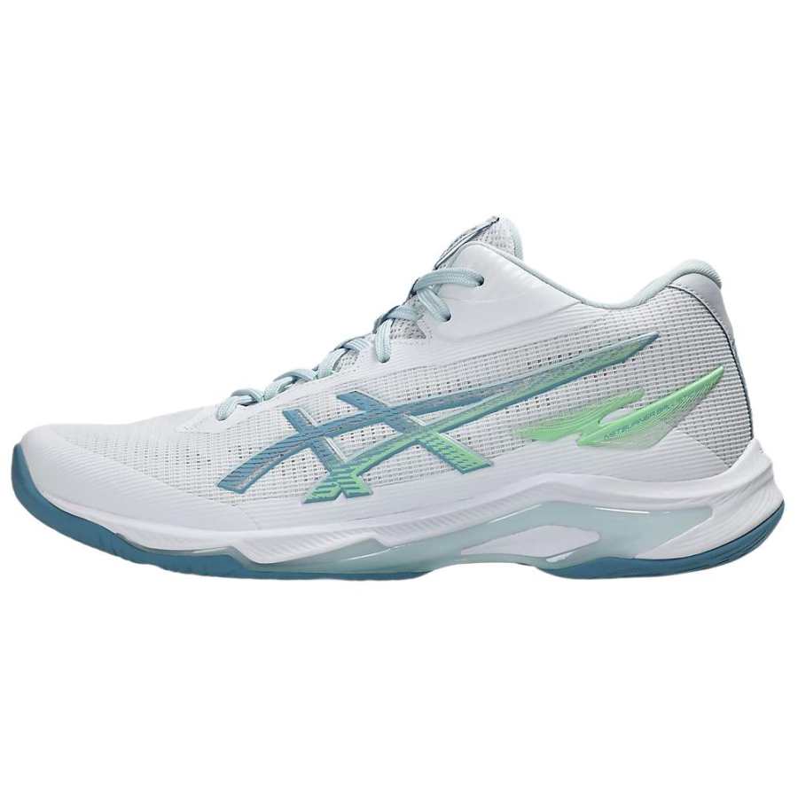 ASICS NETBURNER BALLISTIC FF MT 4 Volleyball Shoes Men's White Blue
