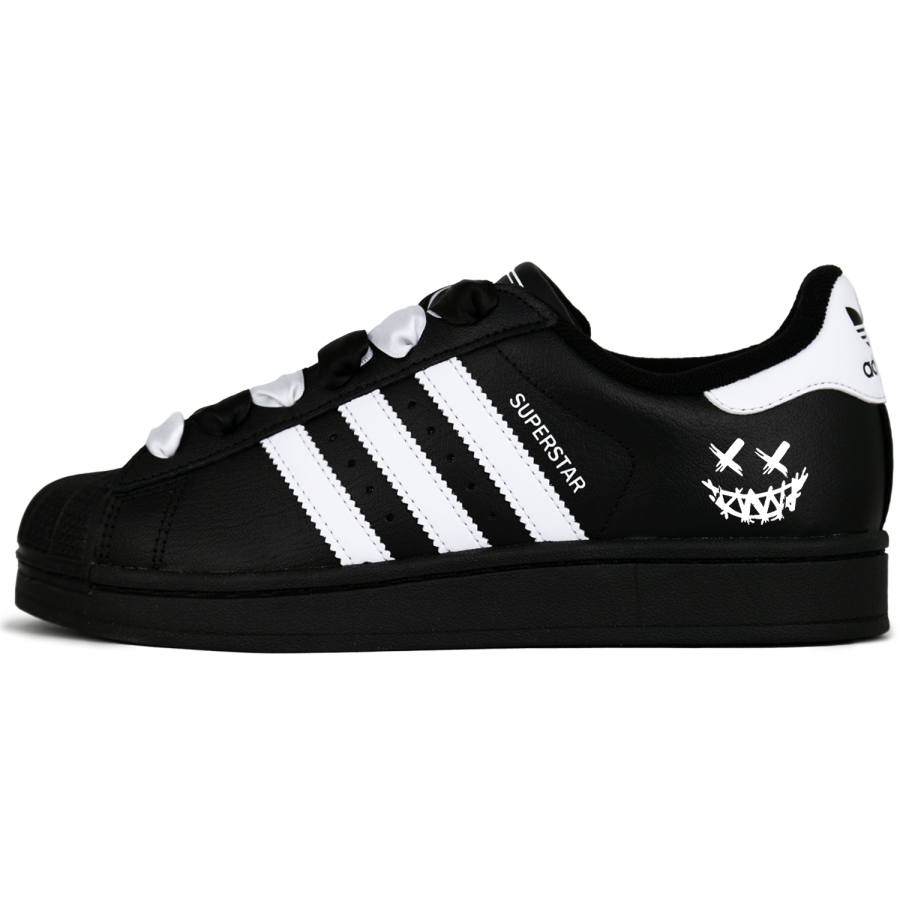 Adidas Originals Superstar 2 Shell Head Black Legend Leather Abrasion Resistant Breathable Low top Skateboard Shoes