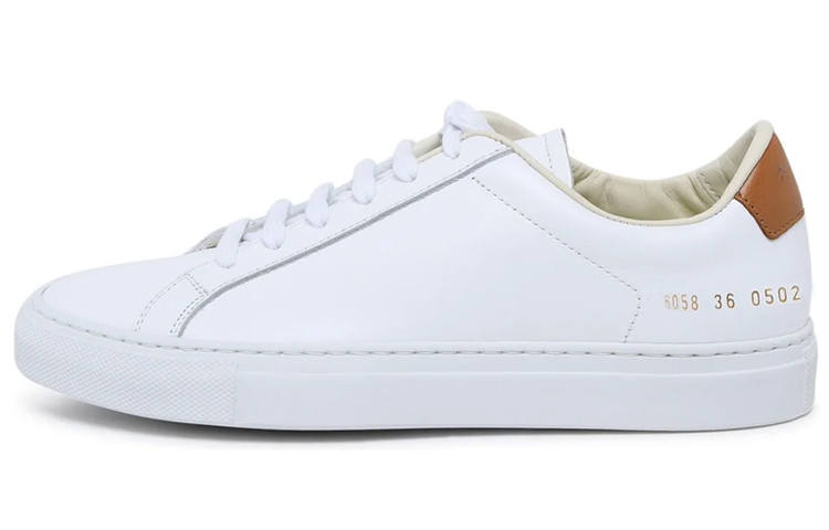 COMMON PROJECTS COMMON PROJECTS Retro Low top Stylish Skateboarding Shoes Women's White