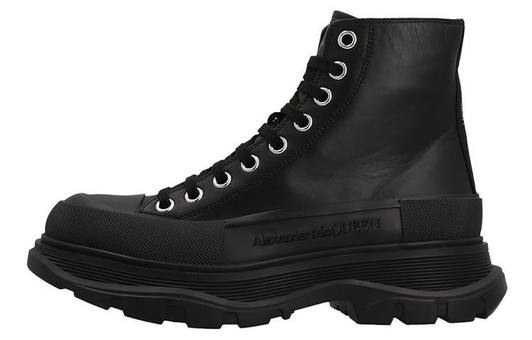 Alexander McQueen Chunky High top Sneakers 'Black' Women's