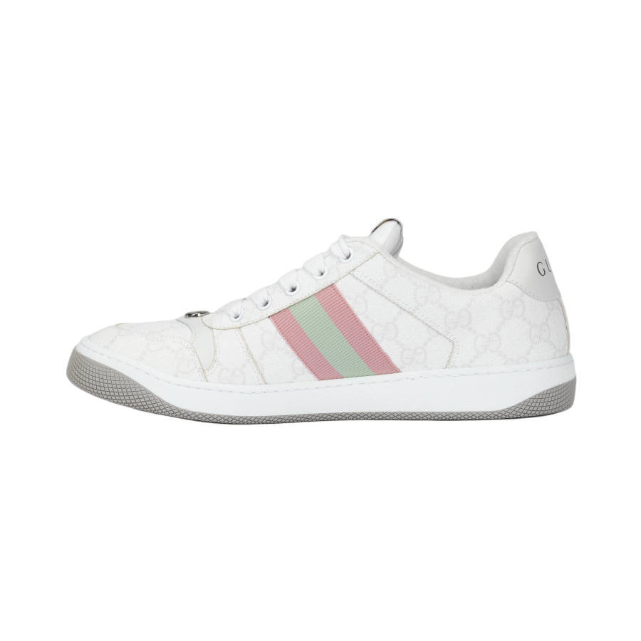 Gucci Wmns Screener Sneaker 'GG Monogram - White Pink' Women's