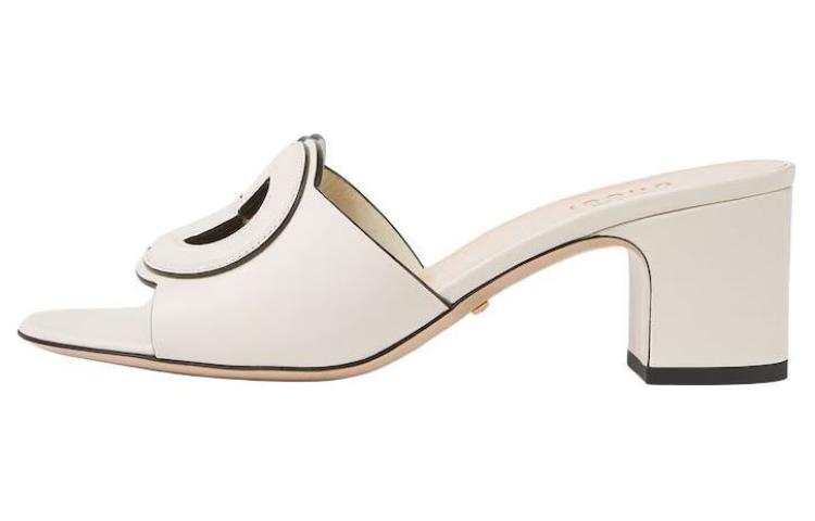 GUCCI GUCCI Interlocking Slide Slippers Women's White