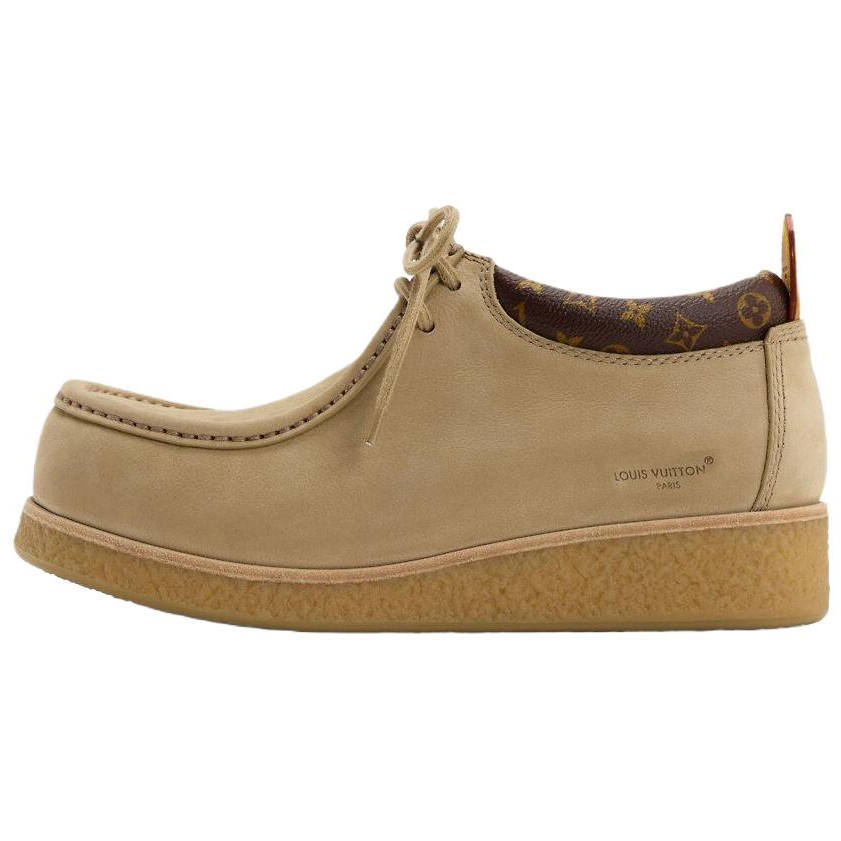 LOUIS VUITTON Bubble Gum Casual Leather Shoes Men's Light Umber