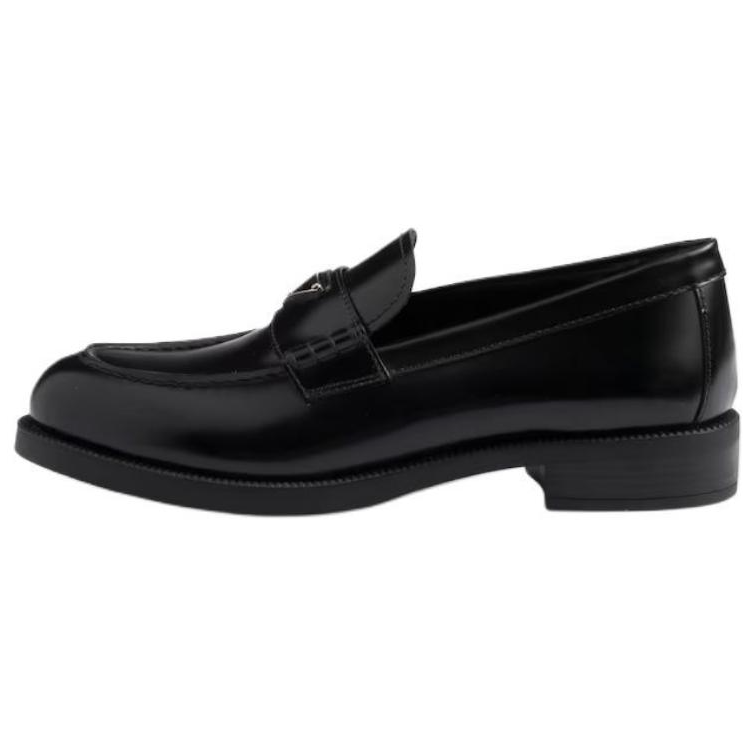 PRADA PRADA Leather Loafers 2.5cm Women's Black