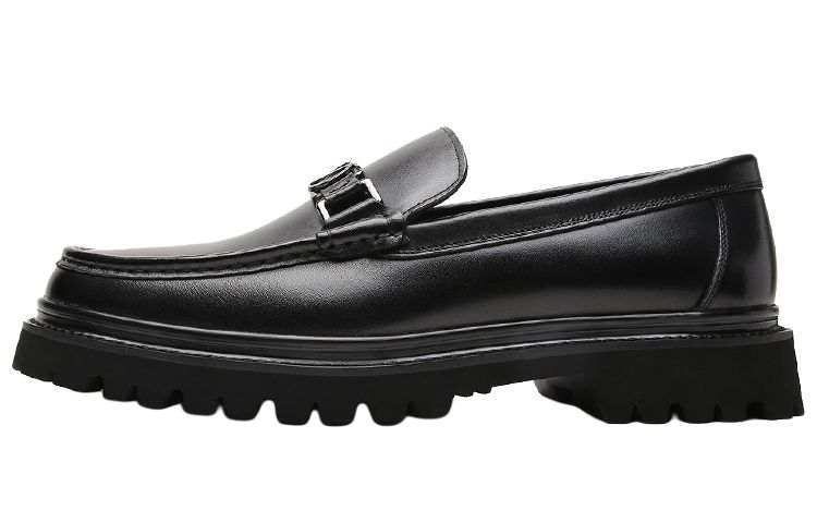 S.T.Dupont S. T.DUPONT Top Grain Cow Leather Casual Shoes Men's Black